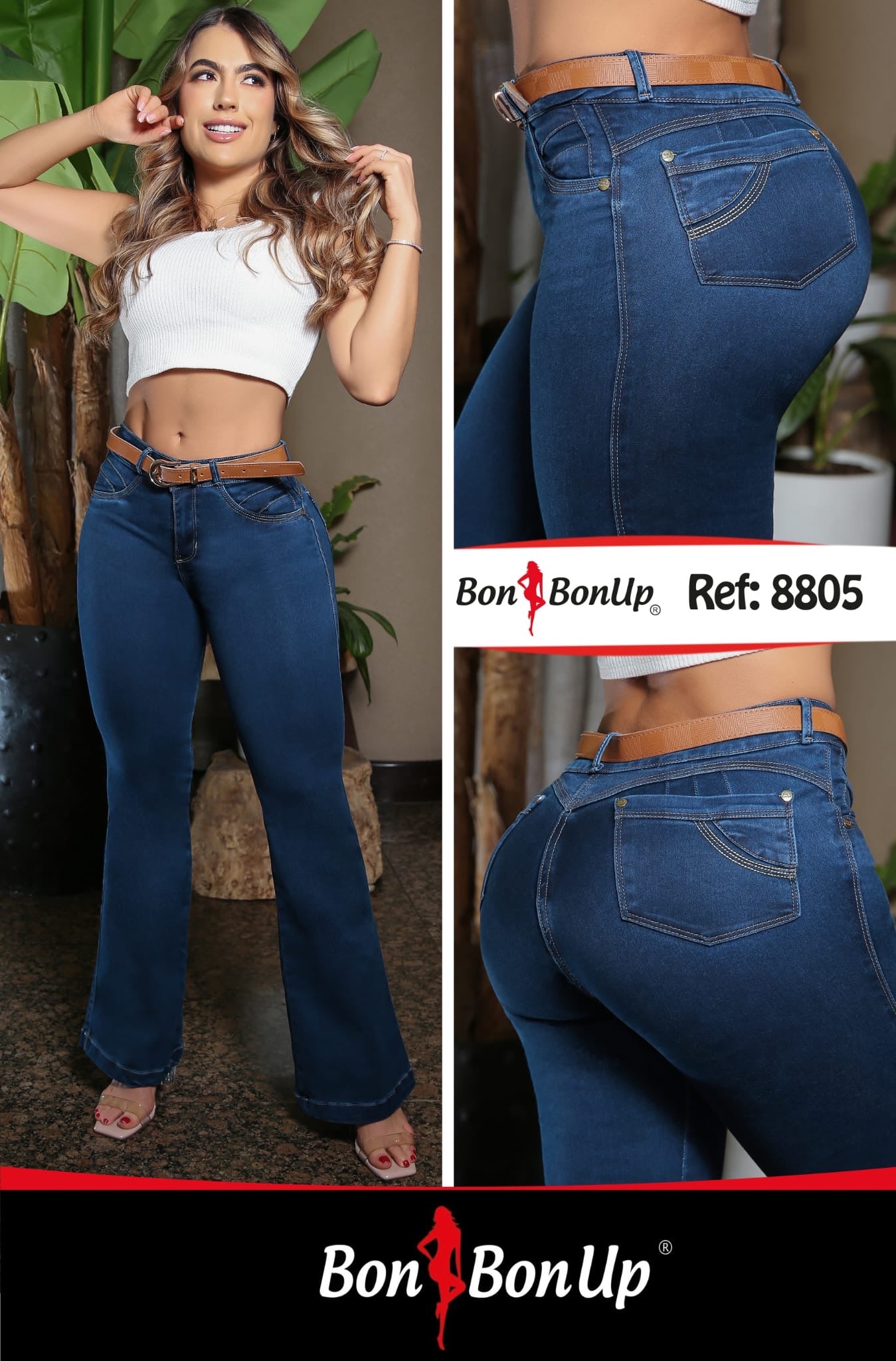 BonBonUp 8805 Colombian Boot Cut Jeans