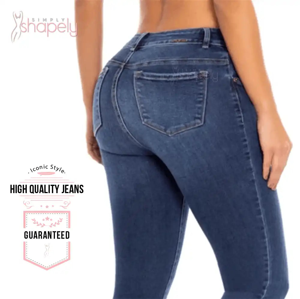 Colombian Style Butt Lifting Skinny jeans - 3 Button Butt Lift Jeans – Moda  Xpress
