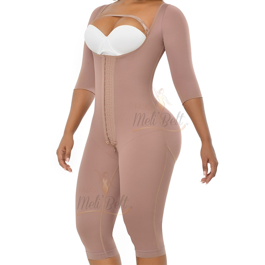 8022 Fajas Melibelt Post Op/Medical Line Stage 1 Shapewear with Sleeves