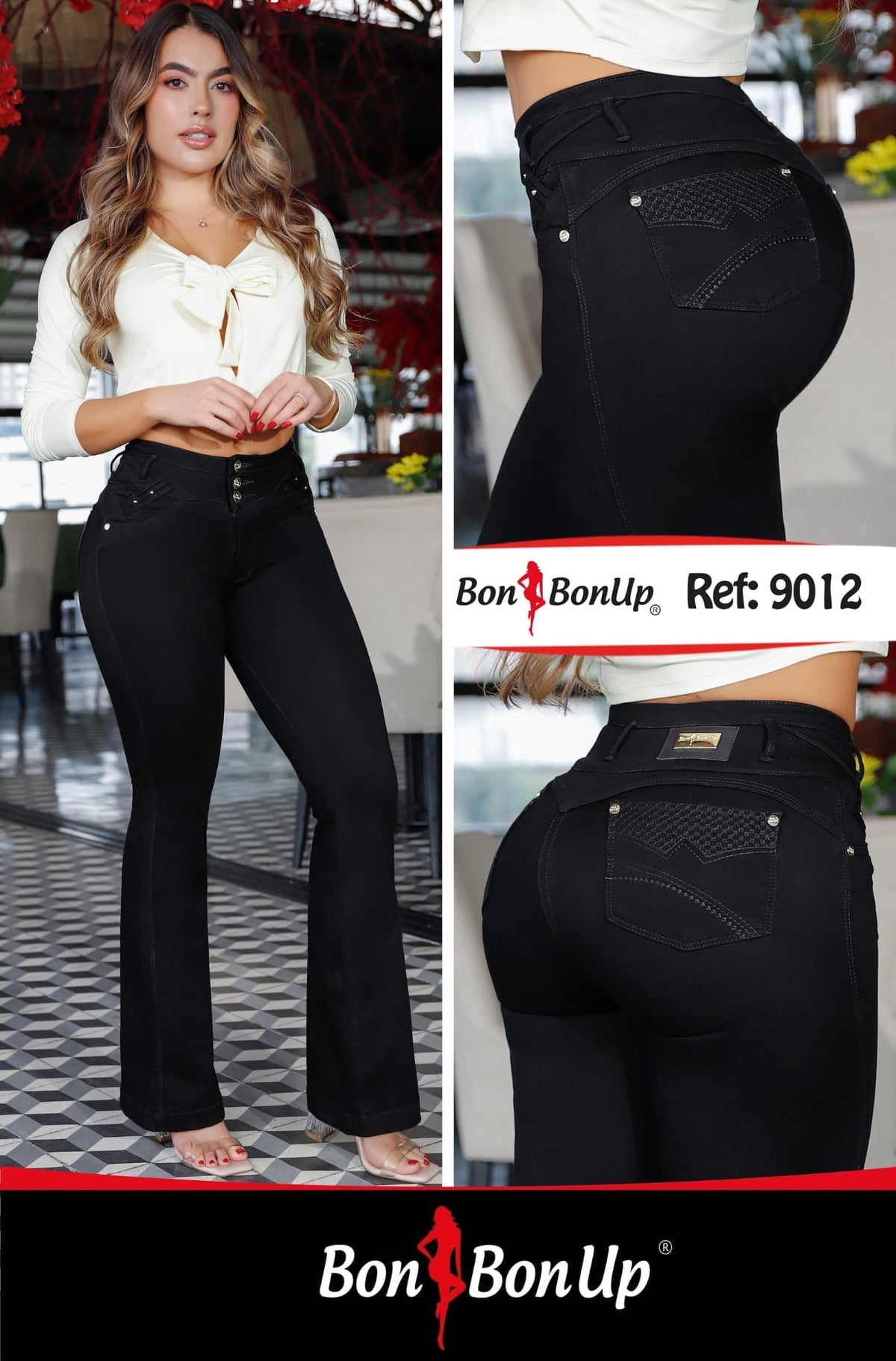 REF 9012  BonBonUp Push Up Colombian Jeans