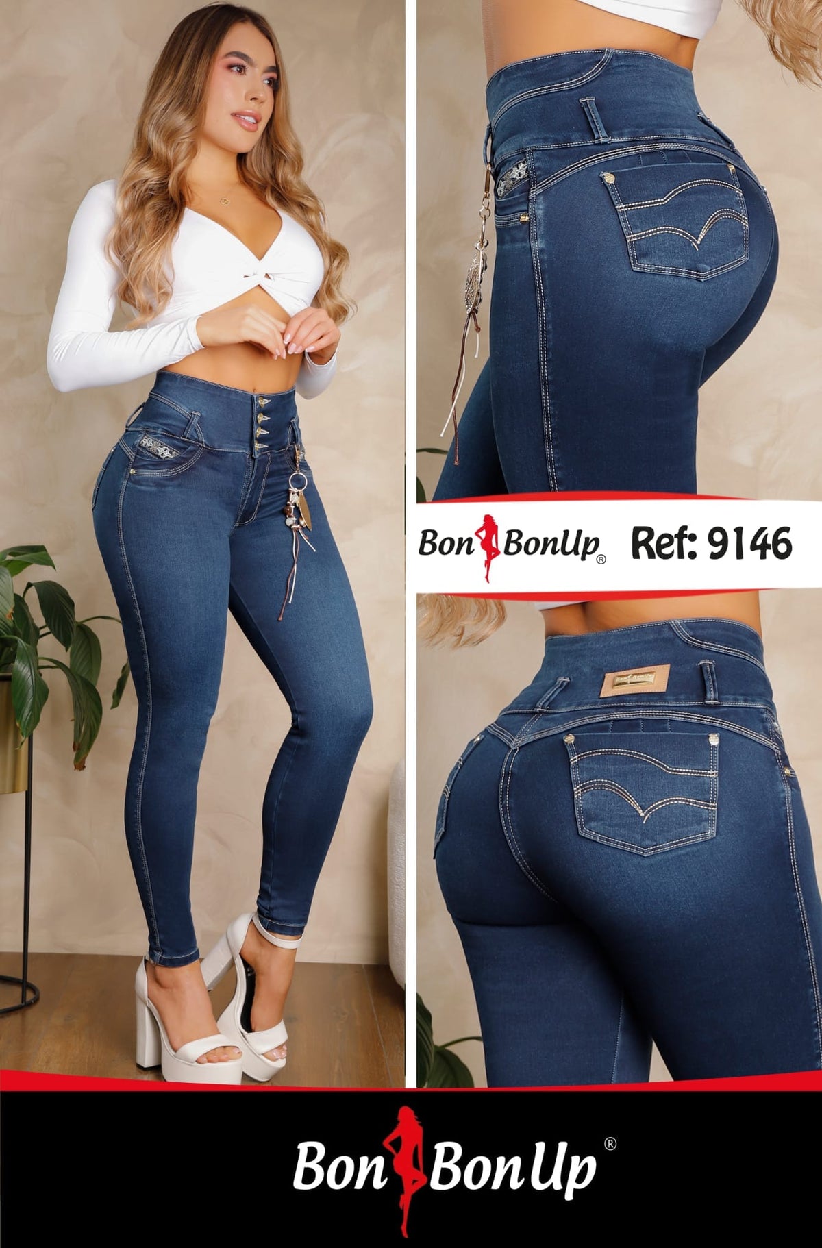 REFR:9146 COLOMBIAN BOOTYLIFTING JEANS