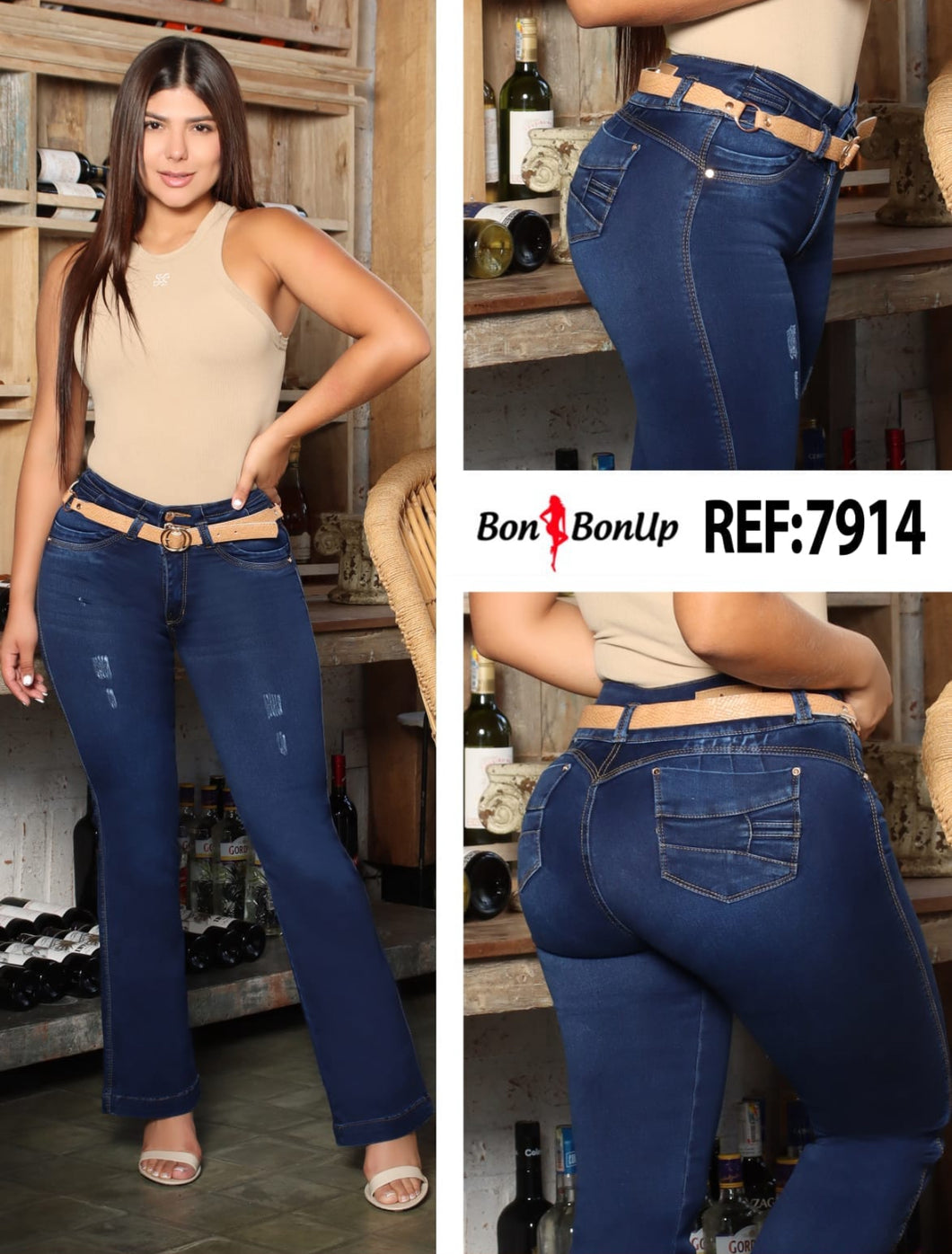 7914 BonBonUp Booty Lifting Jeans