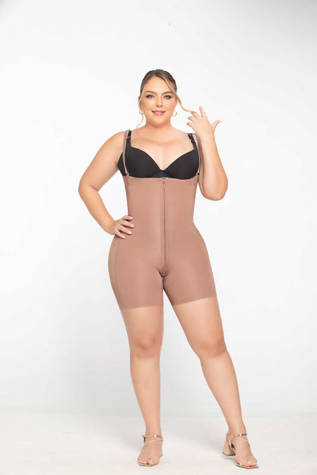 6249 Fajas UpLady Strapless Soporte Medio Con Zipper Frontal
