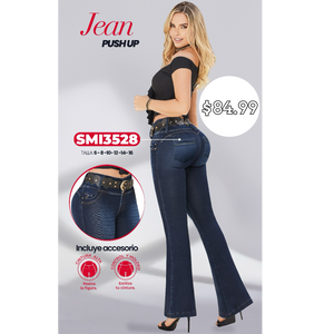 SMI3528 Colombian Push Up Boot Cut Jeans
