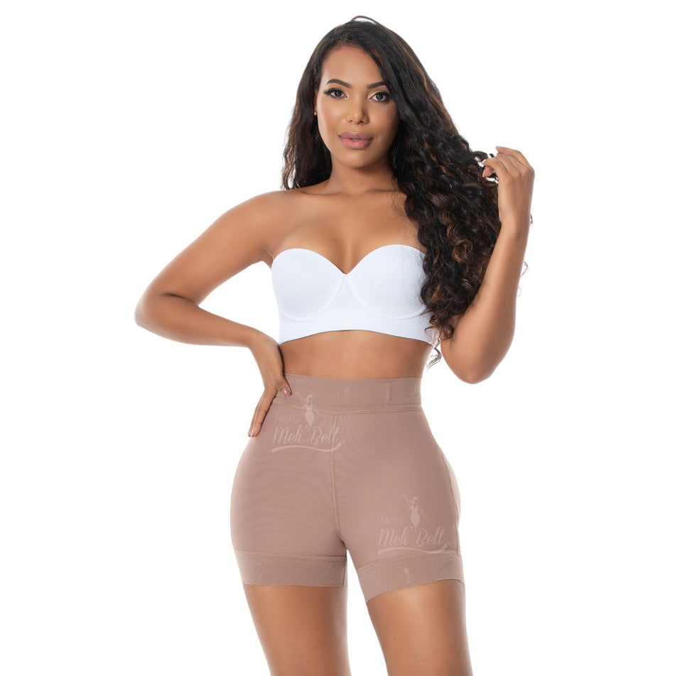 FAJAS MELI'BELT 5012 Faja Shorts Colombiana High Waist Butt Lifter Shorts  Levanta Cola Colombianos, Brown, X-Small : : Clothing, Shoes &  Accessories