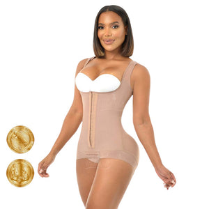 Faja Colombiana Melibelt body shaper with removable strap natural