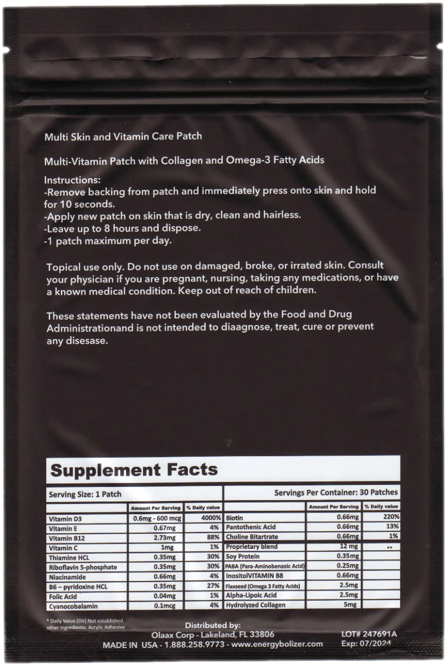 ENERGYBOLIZER FUSION FORMULA PATCH™