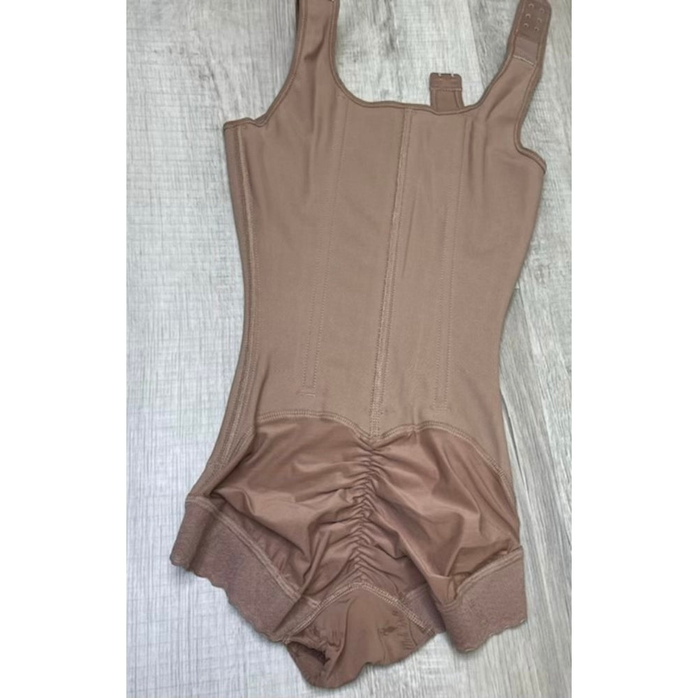 Fajas Melibelt 1036 - 100% Colombian Boned Bodysuit Faja with Corrective Rods