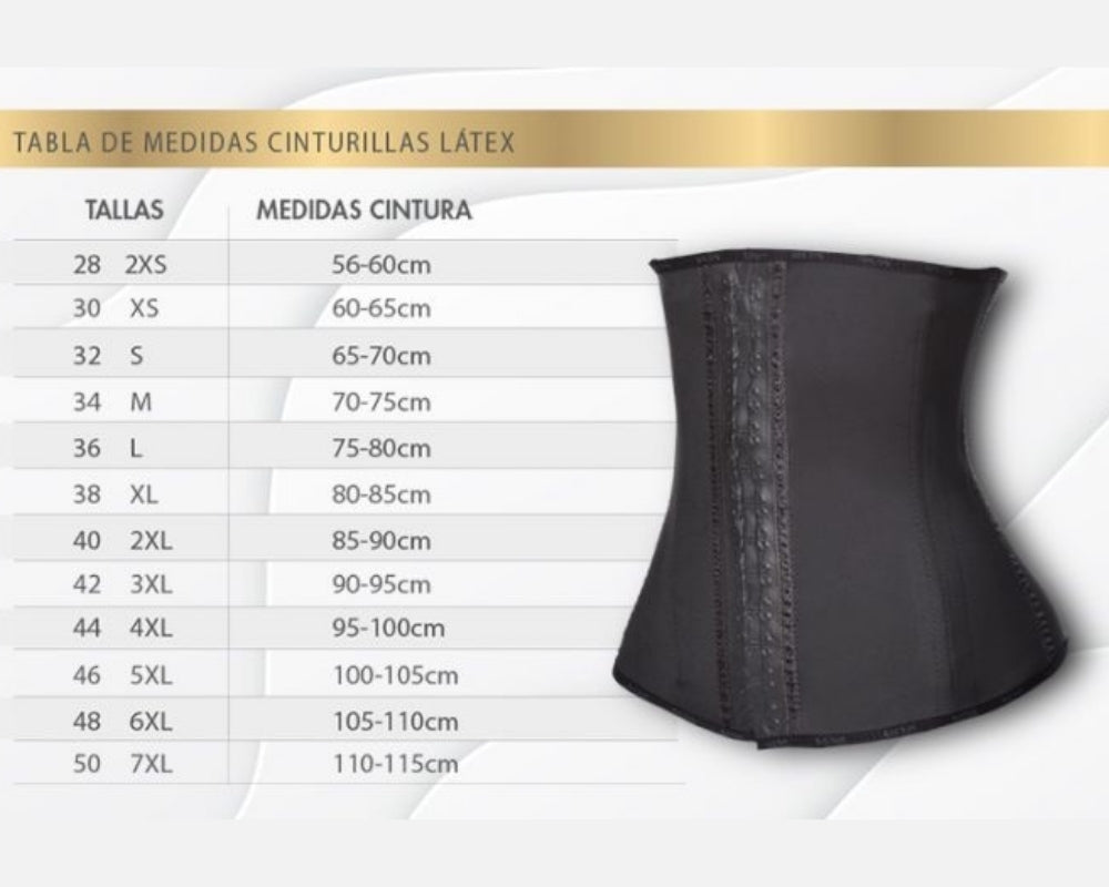 6028 Thin Strap Latex Vest Fajas Melibelt