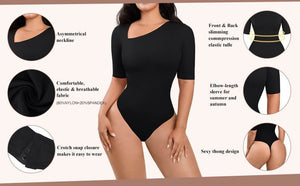 006 Seamless Tank Top Thong Body for Belly Compression