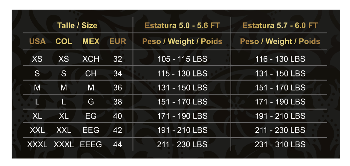 309 Oro Smart Fit Fajas Gama Alta