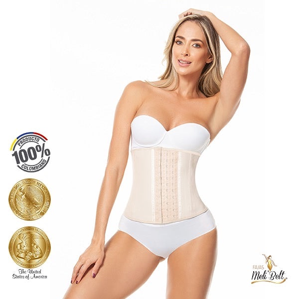 Faja Colombiana Melibelt Post surgical Body Shaper with sleeves up