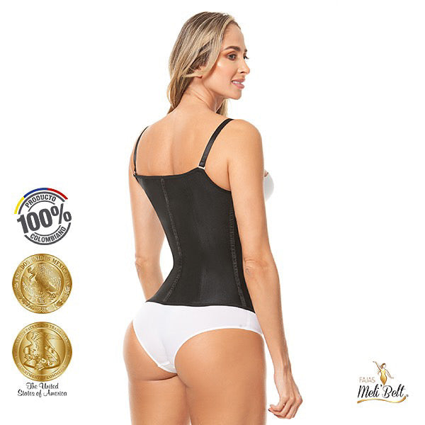 6028 Thin Strap Latex Vest Fajas Melibelt