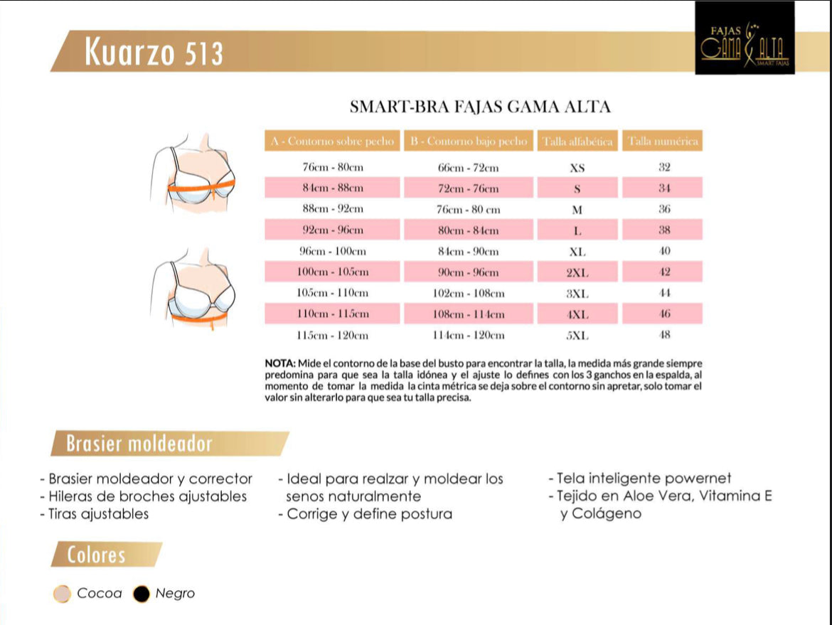 513 Brazier Fajas Gama Alta