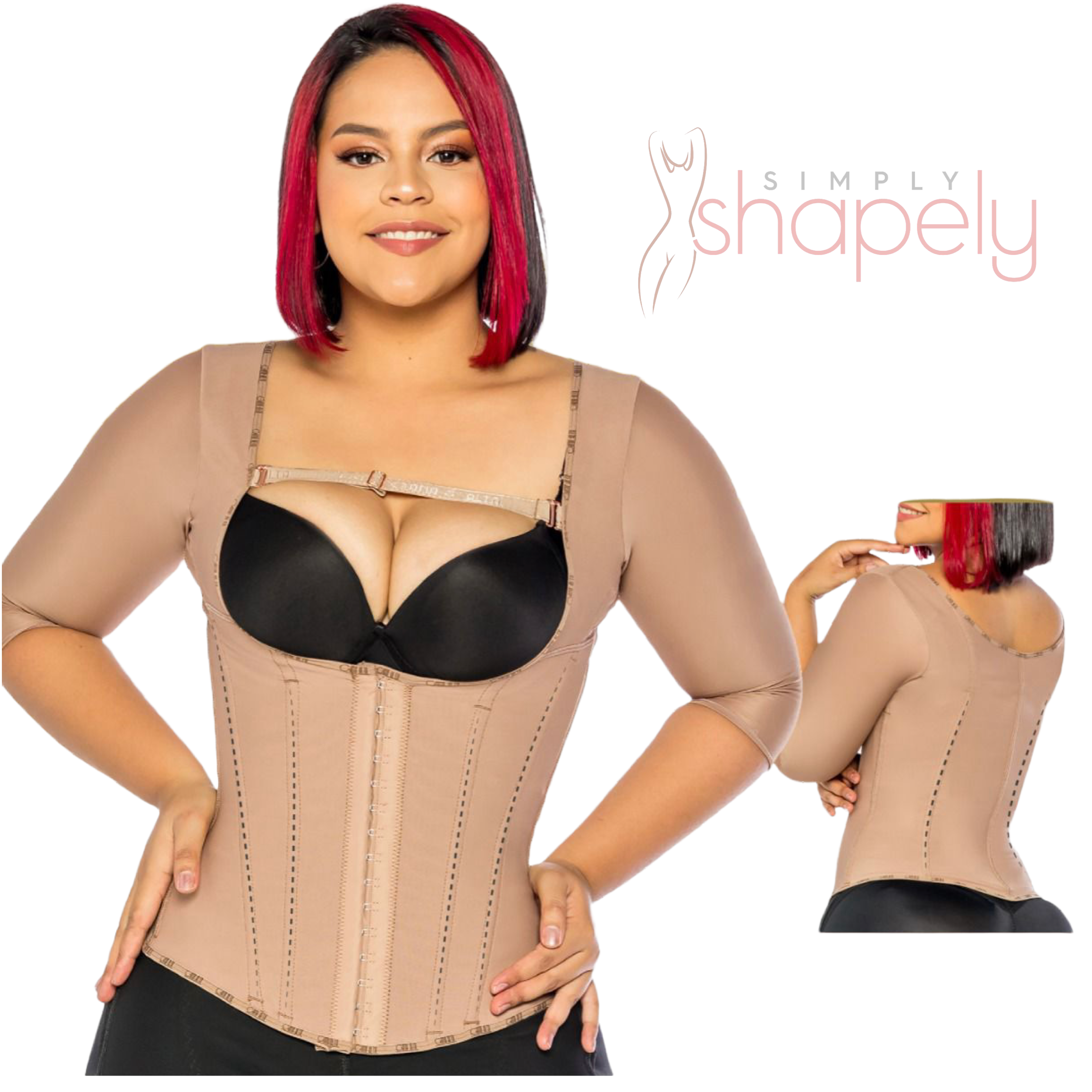 0517 Vest with Sleeves and Corrective Rods